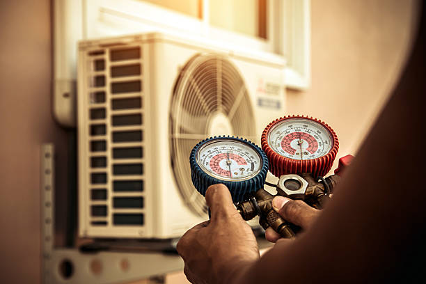 Professional Ac Installation technician working in Flagtown, NJ